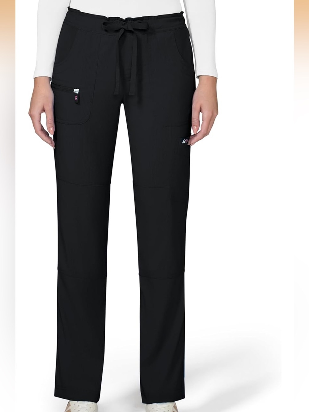 Koi Black Women's Drawstring Scrub Pants